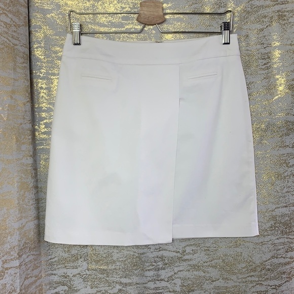 Rw&co White Cotton Blend Women’s Mini Skirt Size 4 - Picture 2 of 15